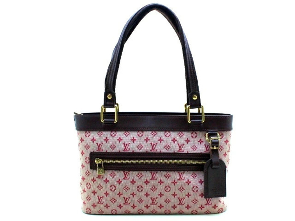 LOUIS VUITTON Tote Bag Lucille Monogram Cerise Red